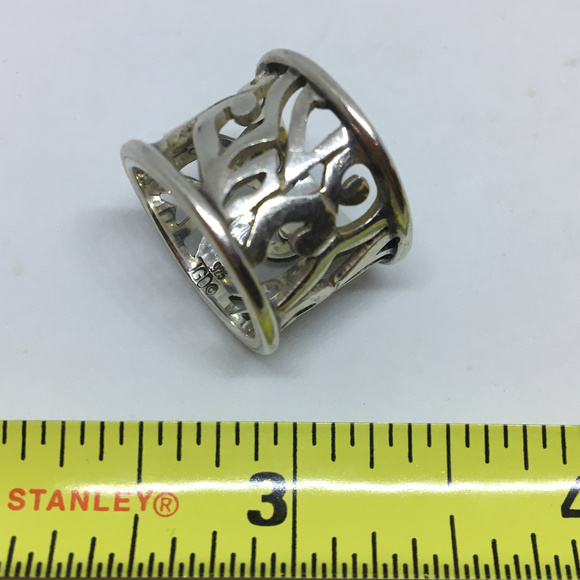 Janice Girardi Unique Sterling Silver Ring Size 6 - Picture 3 of 3